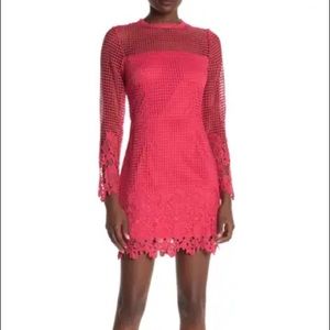 One One Six Harlequin Guipure Lace Trim Dress - S